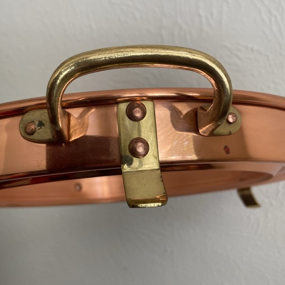 copper made in korea footed stand handled round - Picture 14 of 16